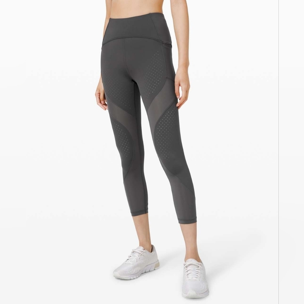 Lululemon Uncovered Strength High-Rise Crop 23"Graphite Grey